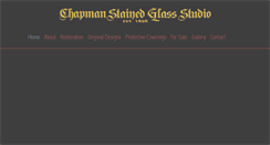 Desktop Screenshot of chapmanstainedglass.com
